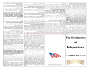 Declaration Of Independence Foldable Booklet
