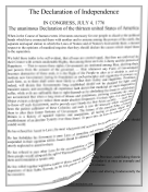 Declaration Of Independence — Large Print