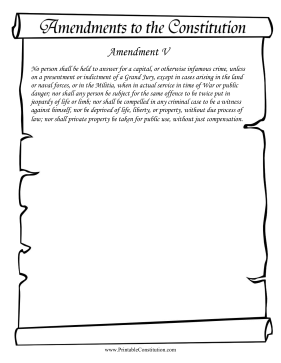 Amendment V Founding Document