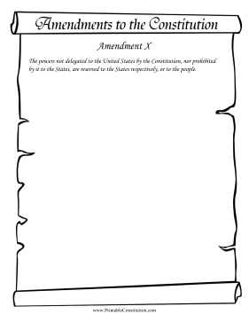 Amendment X Founding Document