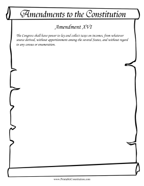 Amendment_XVI Founding Document