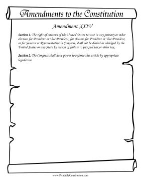 Amendment_XXIV Founding Document