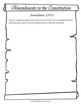 Amendment_XXVII Founding Document