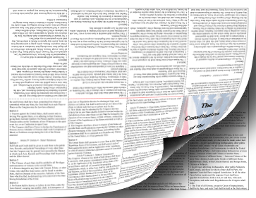 US Constitution Foldable Booklet Founding Document