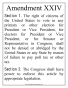 Large Print Amendment XXIV Founding Document