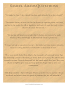 Samuel Adams Quotations Founding Document